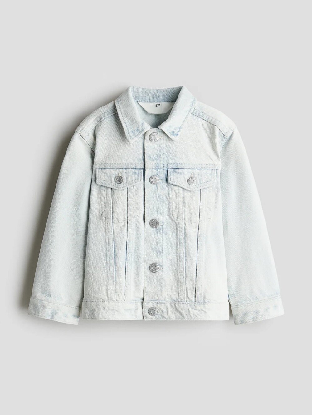 H&M Toddler Light Wash Denim Jacket - Classic Button-Up